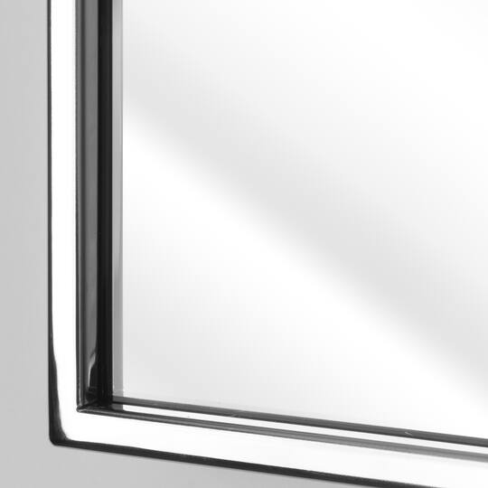 Head West® Glossy Chrome Float Rectangular Wall Mirror